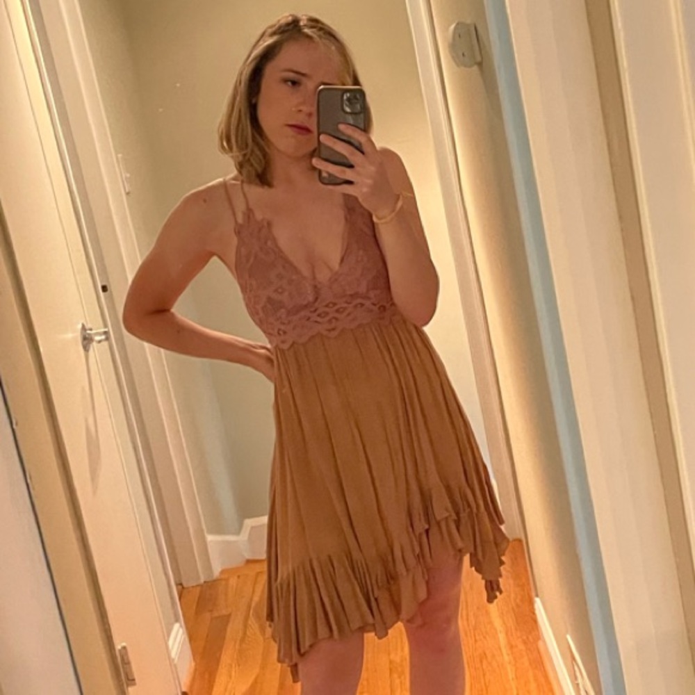 Free People Adella Slip Dress